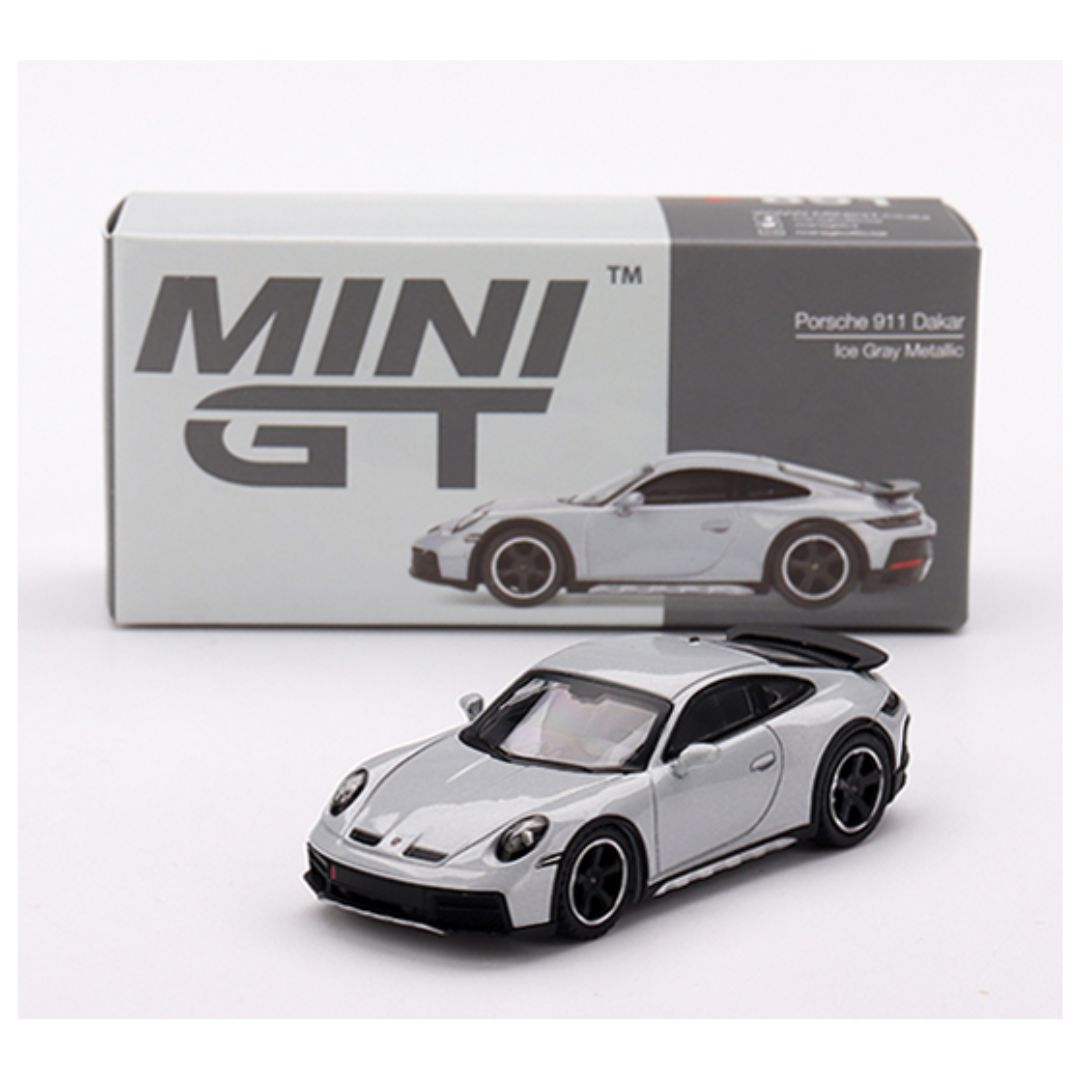 Mini GT #891: Porsche 911 Dakar Ice Gray Metallic 1:64