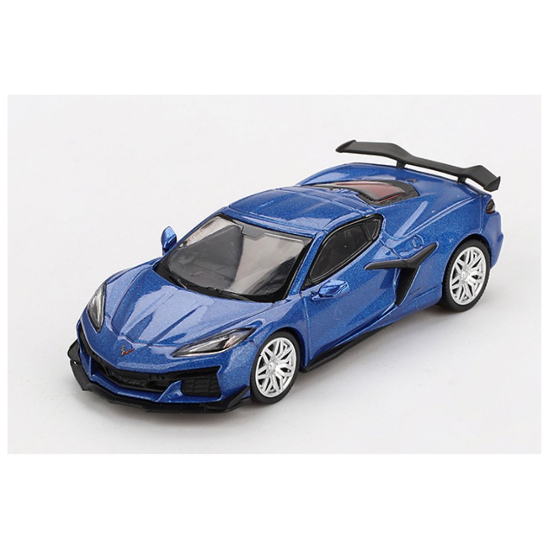 Mini GT #892: Chevrolet Corvette Z06 2023 Elkhart Lake Blue Metallic
