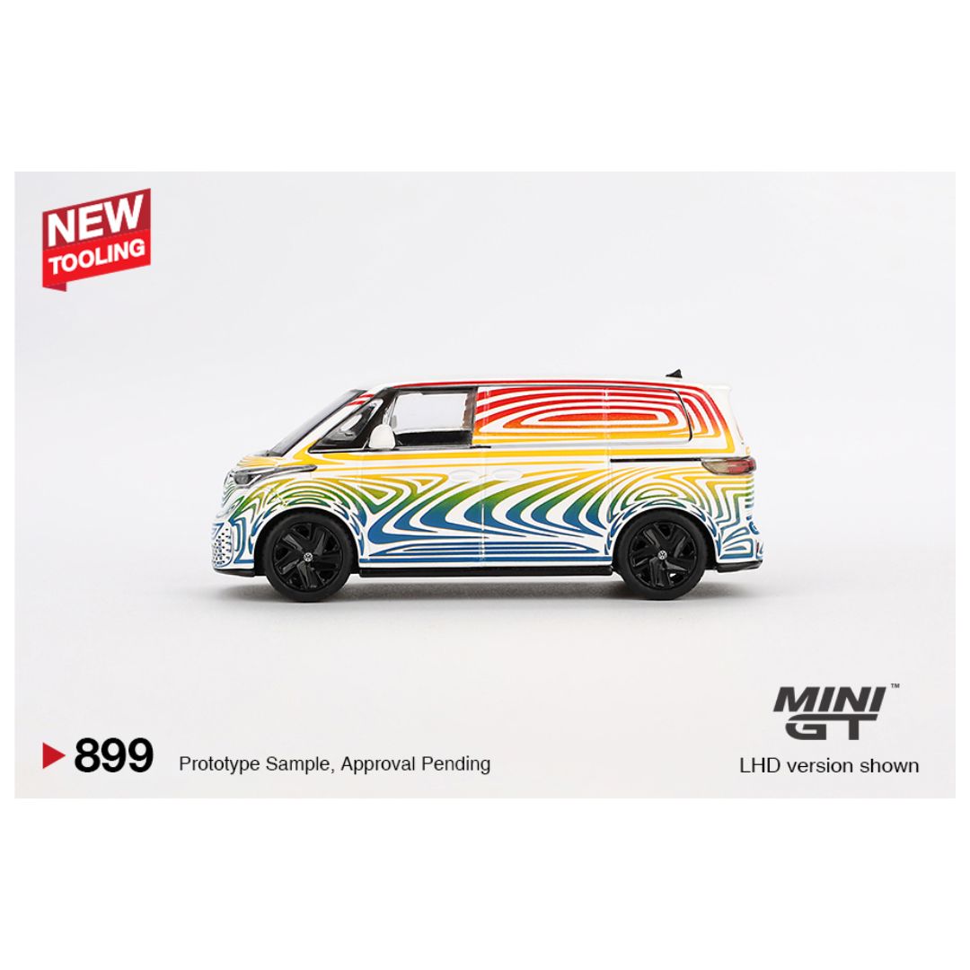 Mini GT #899: Volkswagen ID. Buzz Prototype "Rainbow" 1:64