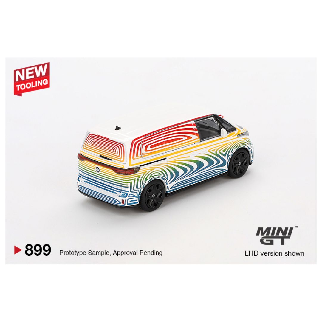 Mini GT #899: Volkswagen ID. Buzz Prototype "Rainbow" 1:64