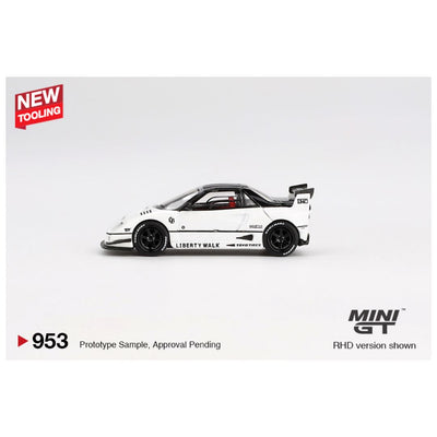 Mini GT #953: Mazda AZ-1 Liberty Walk LB40 White 2024 Tokyo Auto Salon