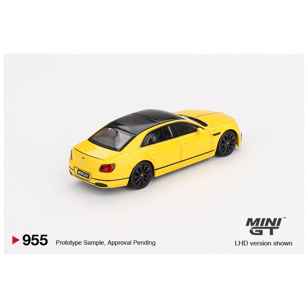 Mini GT #955: Bentley Flying Spur Monaco Yellow 1:64