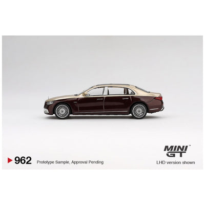 Mini GT #962: BL Mercedes-Maybach S 680 Gold / Dark Red Metallic