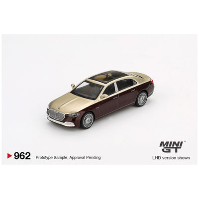 Mini GT #962: Mercedes-Maybach S 680 Gold / Dark Red Metallic