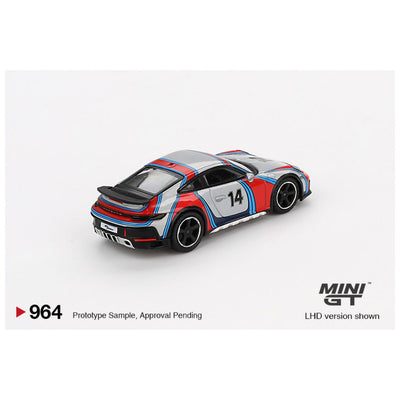 Mini GT #964: Porsche 911 Dakar Ice Grey Metallic "Rally 1978"