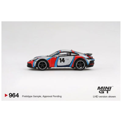 Mini GT #964: Porsche 911 Dakar Ice Grey Metallic "Rally 1978"