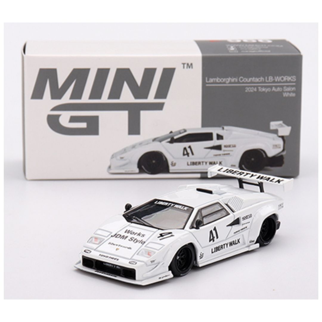 Mini GT #966: Lamborghini Countach LB-WORKS White 2024 Tokyo Auto Salo ...