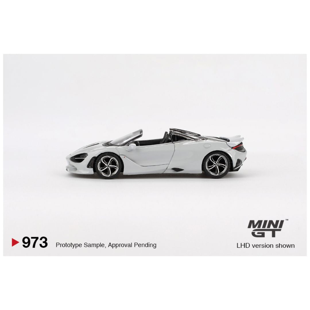Mini GT #973: McLaren 750S Spider Cirrus Grey