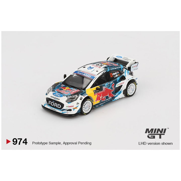 Mini GT Blister #974: Ford Puma Rally1 #13 M-Sport Ford WRT 2024