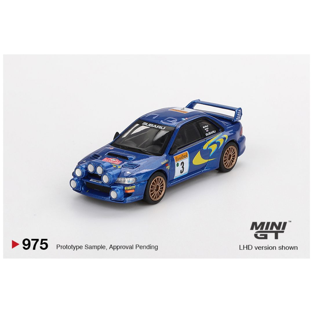 Mini GT #975: Subaru Impreza WRC98 1998 Rally Monte-Carlo 3rd Place #3
