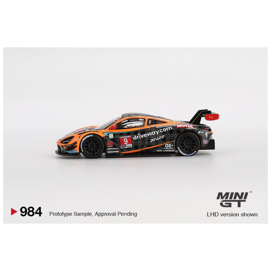 Mini GT #984: McLaren 720S GT3 Evo Pfaff Motorsports 2024 IMSA Daytona 24 Hrs