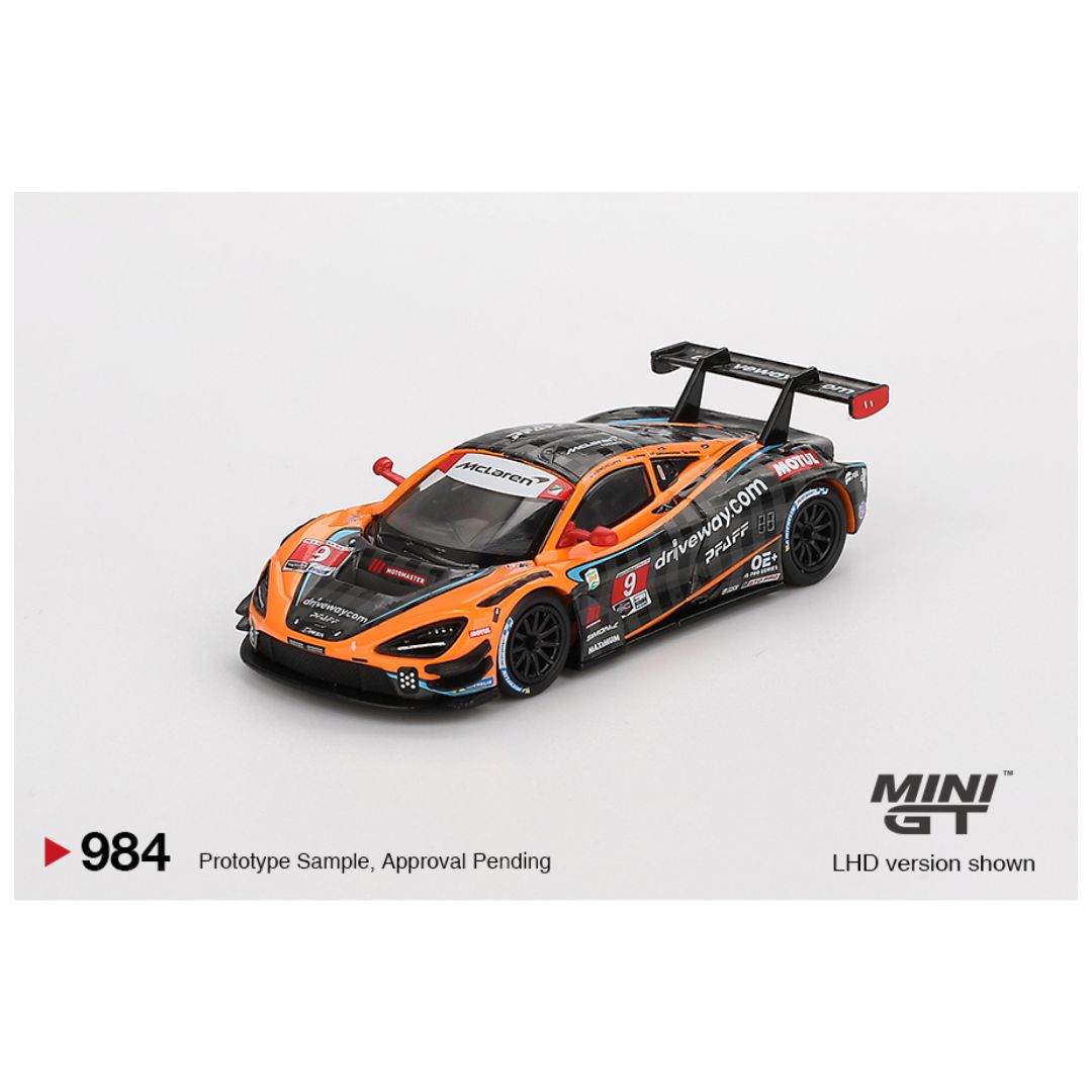Mini GT #984: McLaren 720S GT3 Evo Pfaff Motorsports 2024 IMSA Daytona 24 Hrs