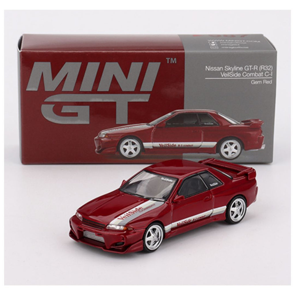 Mini GT #987: Nissan Skyline GT-R (R32) VeilSide Combat C-I Gem Red