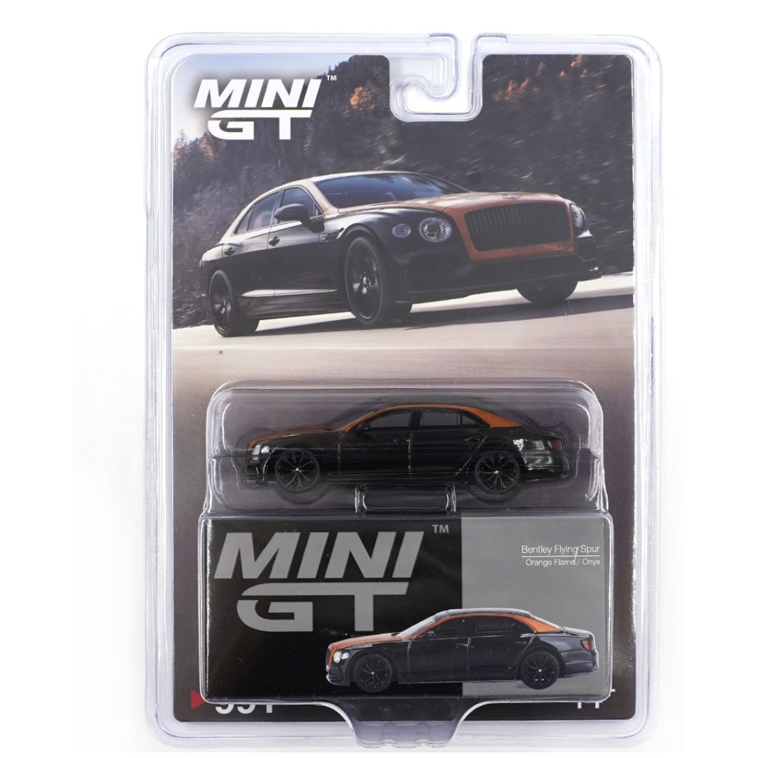 Mini GT #991 BL: Bentley Flying Spur Orange Flame / Onyx