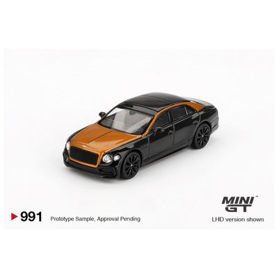 Mini GT #991: Bentley Flying Spur Orange Flame / Onyx