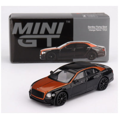 Mini GT #991: Bentley Flying Spur Orange Flame / Onyx