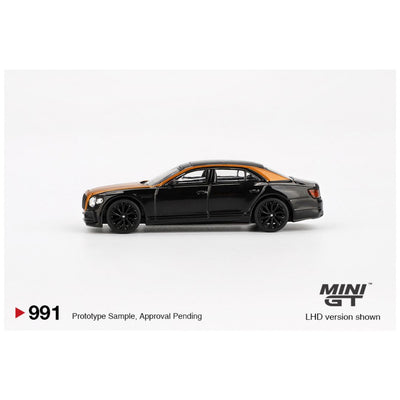 Mini GT #991: Bentley Flying Spur Orange Flame / Onyx