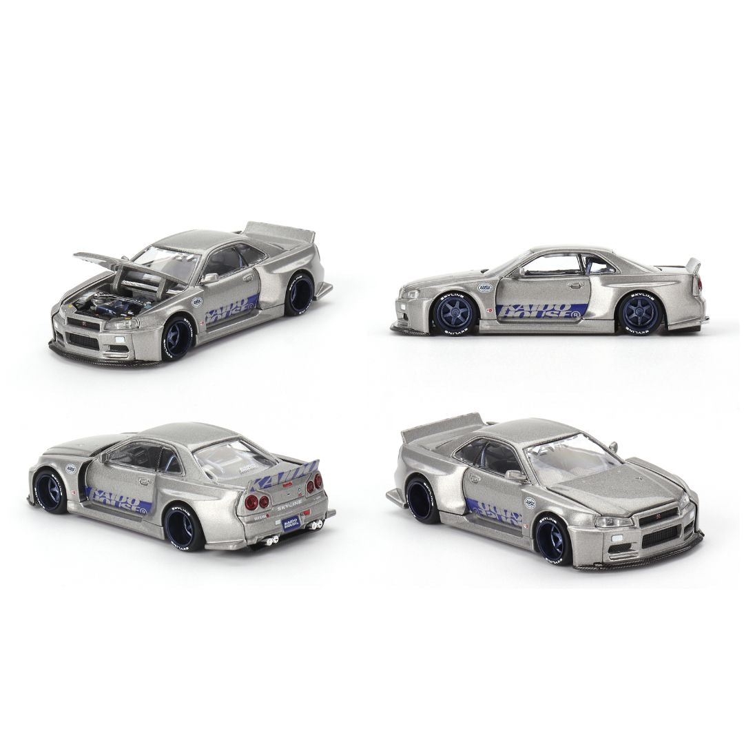 Mini GT Kaido House #143: Nissan Skyline GT-R (R34) Kaido Works SHINJUKU V1