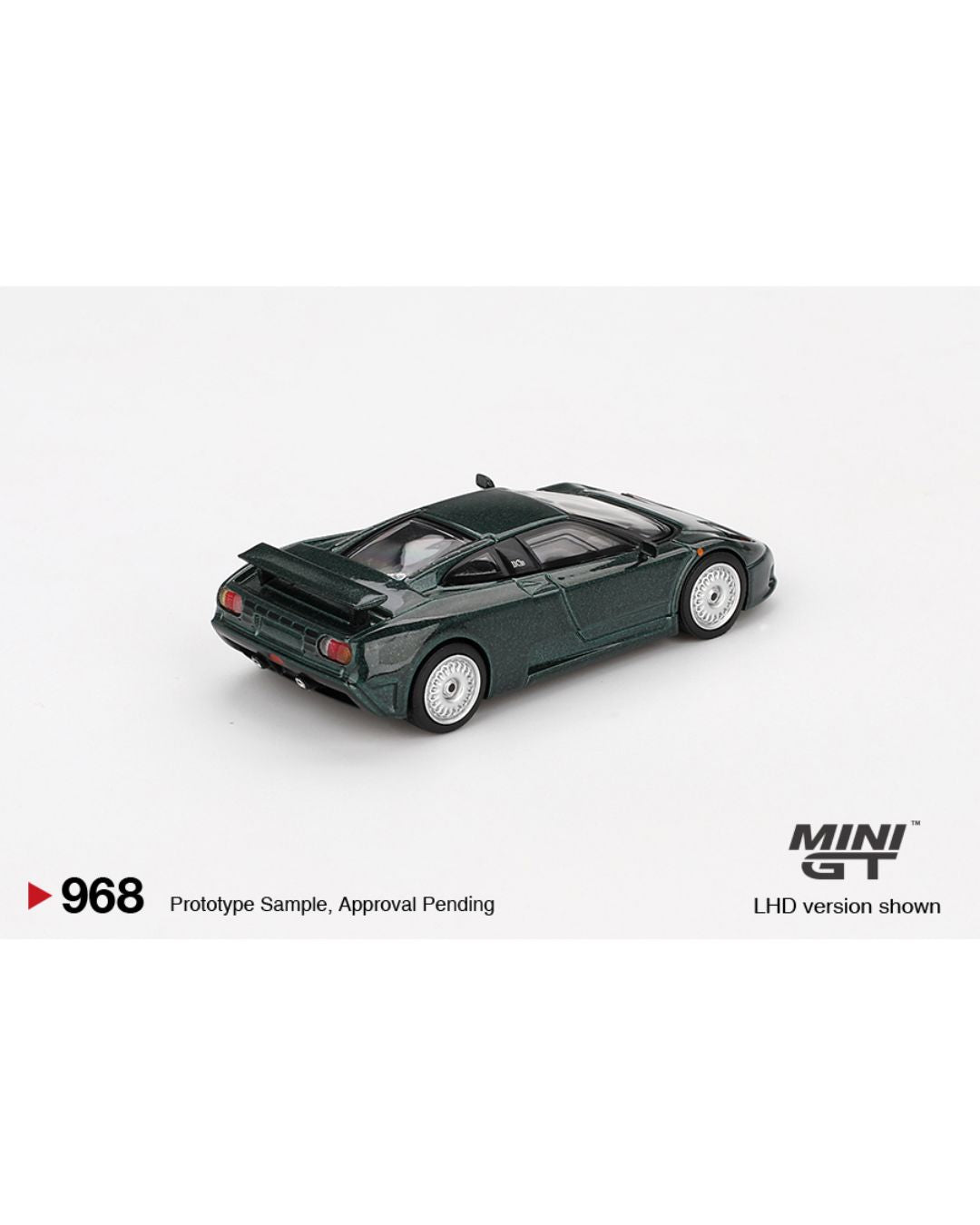 Mini GT #968: Bugatti EB110 GT Verde Scuro