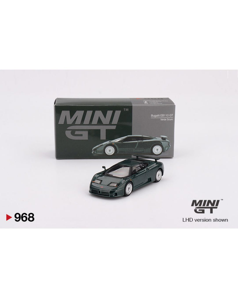 Mini GT #968: Bugatti EB110 GT Verde Scuro