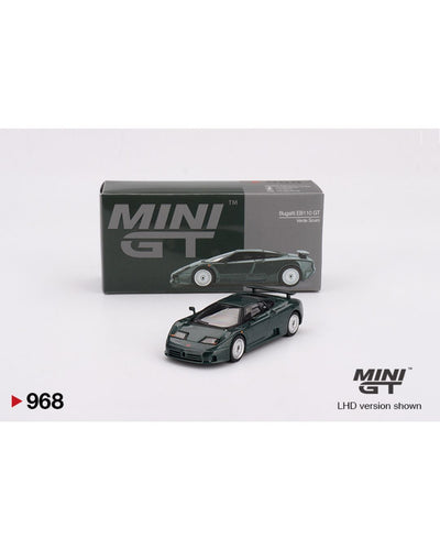 Mini GT #968: Bugatti EB110 GT Verde Scuro