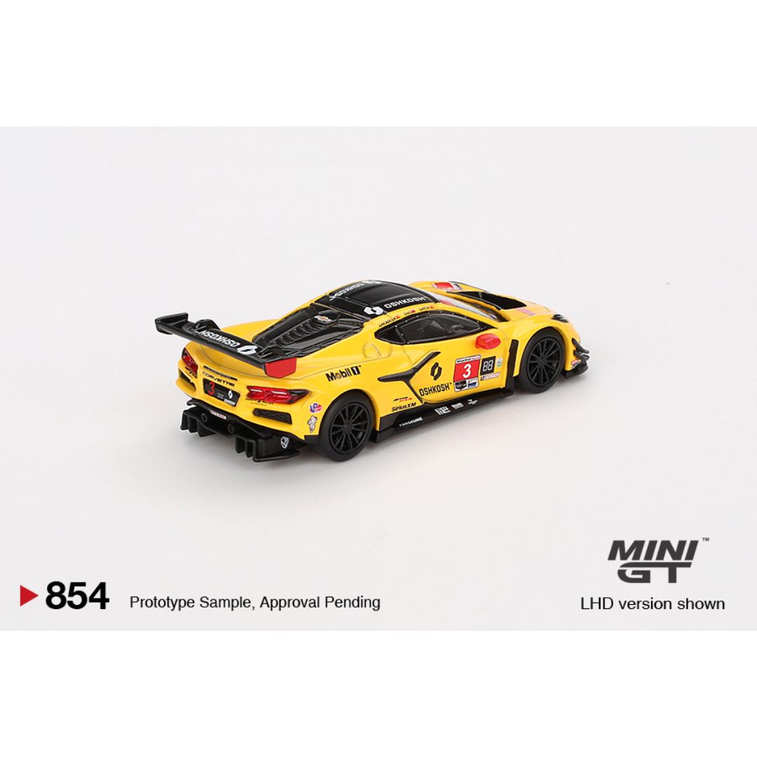 MINI GT #854: Chevrolet Corvette Z06 GT3.R #3 Corvette Racing by Pratt Miller Motorsports 2024 IMSA Daytona 24 Hrs