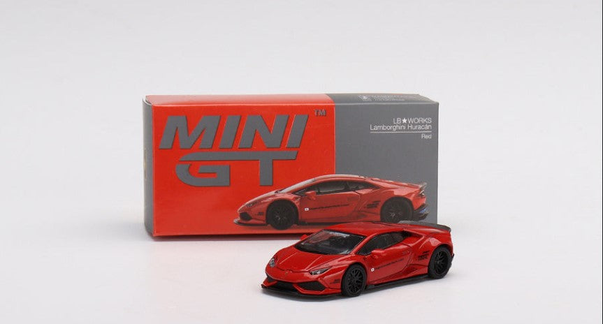 MINI GT LB★WORKS Lamborghini Huracan Red Mini GT 1:64 LB☆WORKS Lamborghini Huracan ver. 2 Red