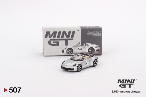 Mini GT Porsche 911 Targa 4S Heritage Design Edition GT Silver Metallic