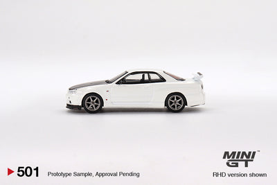 Mini GT Nissan Skyline GT-R (R34) V-Spec II N1 White