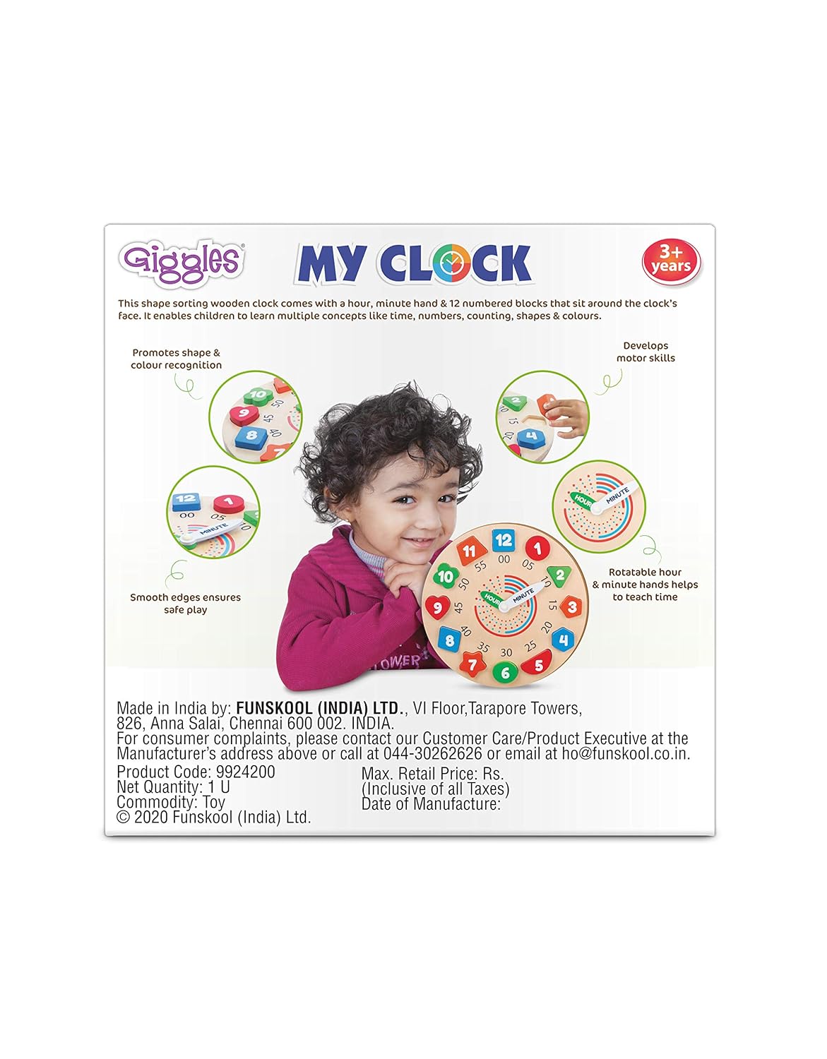 My Clock - Giggles | Funskool