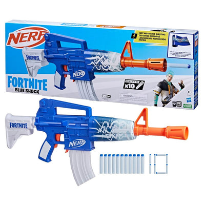 Nerf Fortnite Blue Shock Dart Blaster