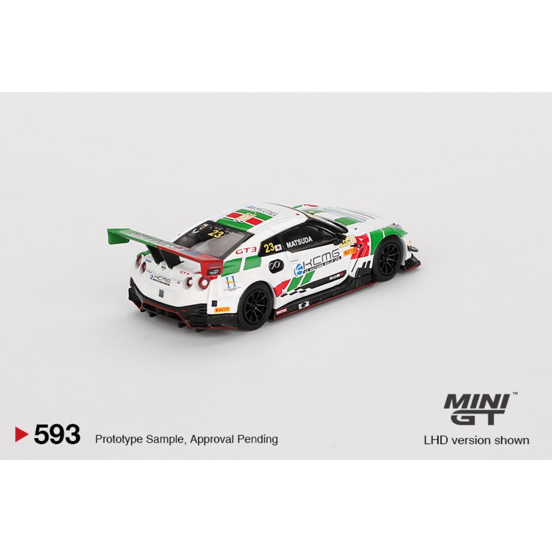 Mini GT #593: Nissan GT-R NISMO GT3 #23 KCMG 2018 FIA GT World Cup