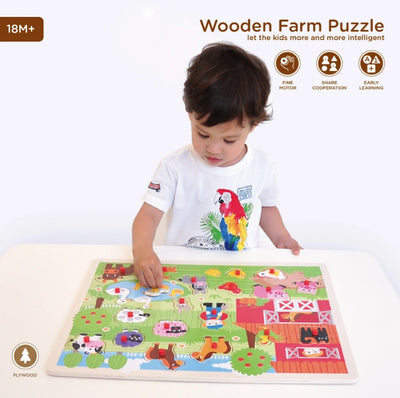 Open Ended Giant Peg Puzzle - Zoo Animals