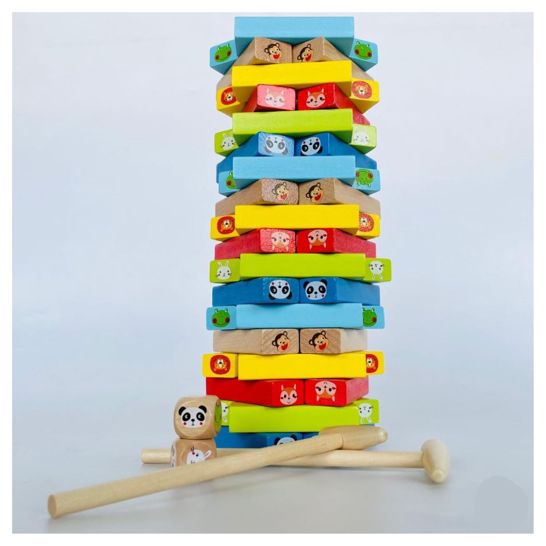 Open Ended: Jungle Tumble - Wooden Stacking Game