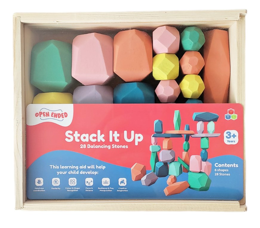 Open Ended Stack It Up - 28 pcs Balancing Stones