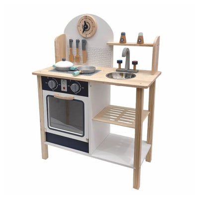 Open Ended: Tiny Chef's First Wooden Kitchen With 8 Accessories