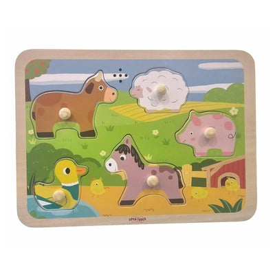 Open Ended Wooden Sound Puzzle - Farm