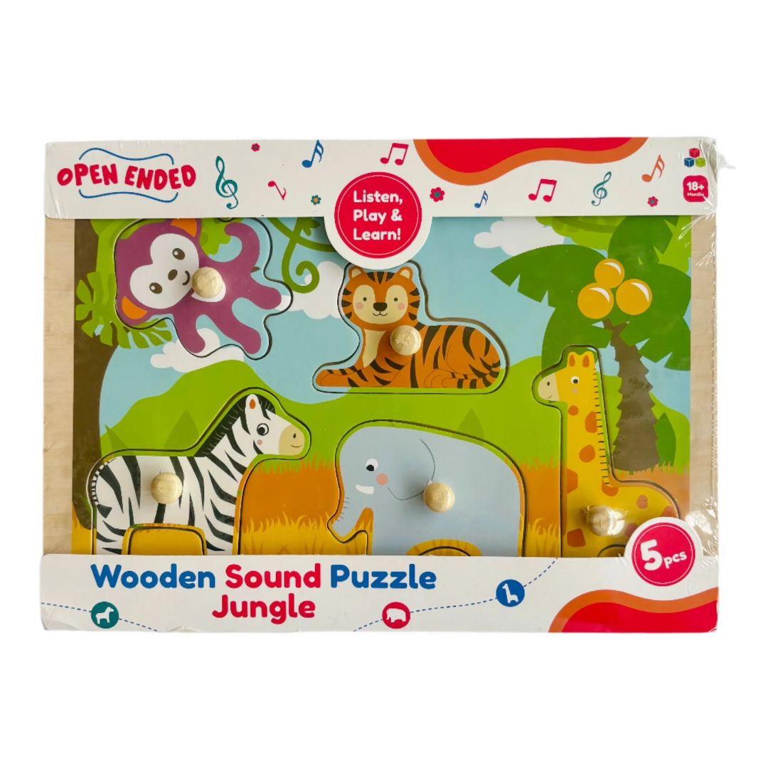 Open Ended Wooden Sound Puzzle - Jungle – Krazy Caterpillar