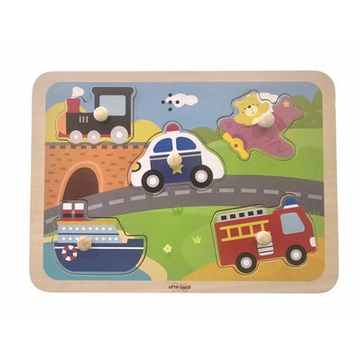 Open Ended Wooden Sound Puzzle - Vehicle
