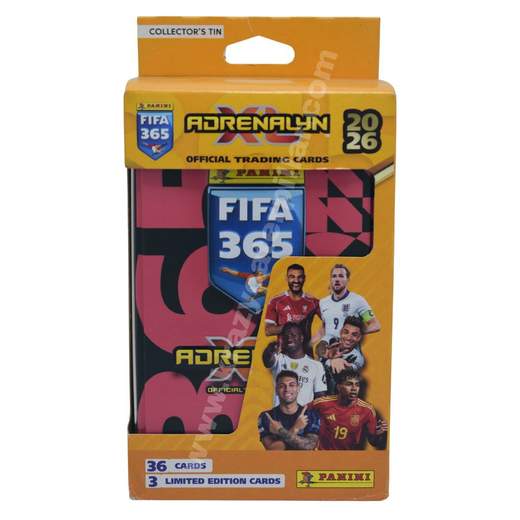 Panani: Fifa 365 Adrenalyn XL - Collector's Tin Trading Card 39 Count - Black Tin Box