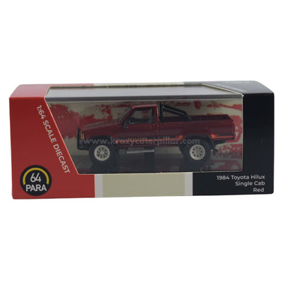 Para64 1984 Toyota Hilux Single Cab Red - 1:64 Die Cast Scale Model