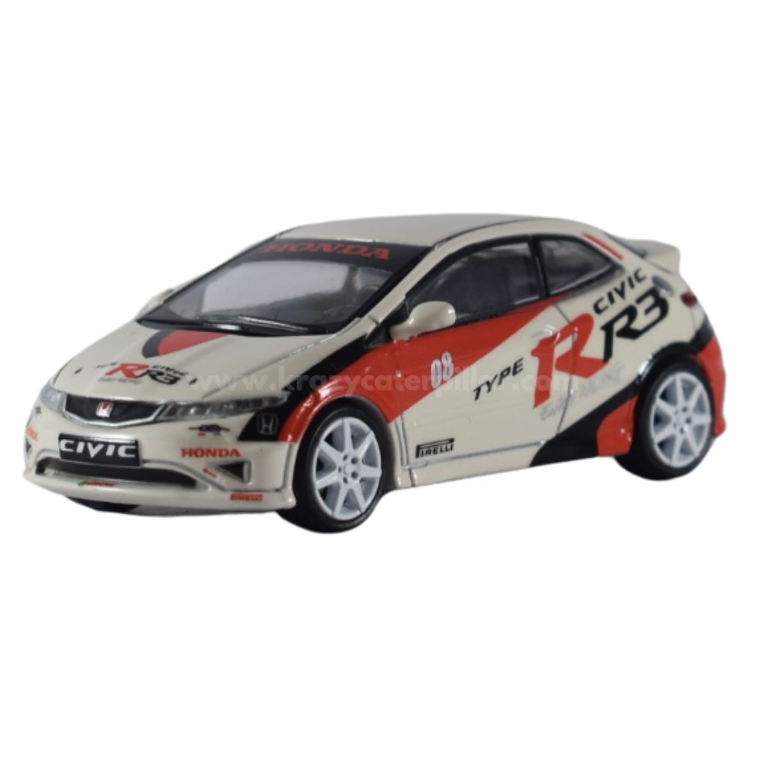 Para64 2007 Honda Civic Type R FN2 Race Livery - 1:64 Die-Cast Scale Model