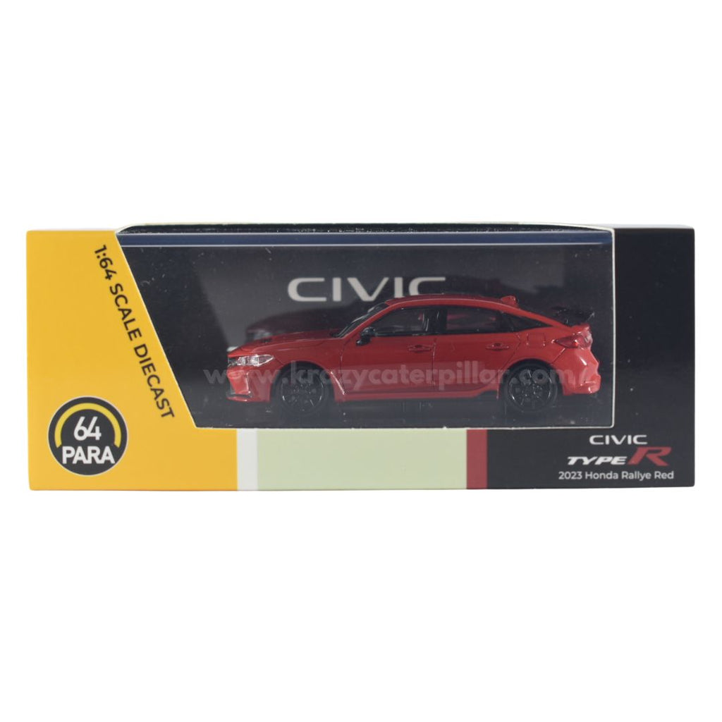 Para64 2023 Honda Civic Type R Ralley Red - 1:64 Die-Cast Scale Model