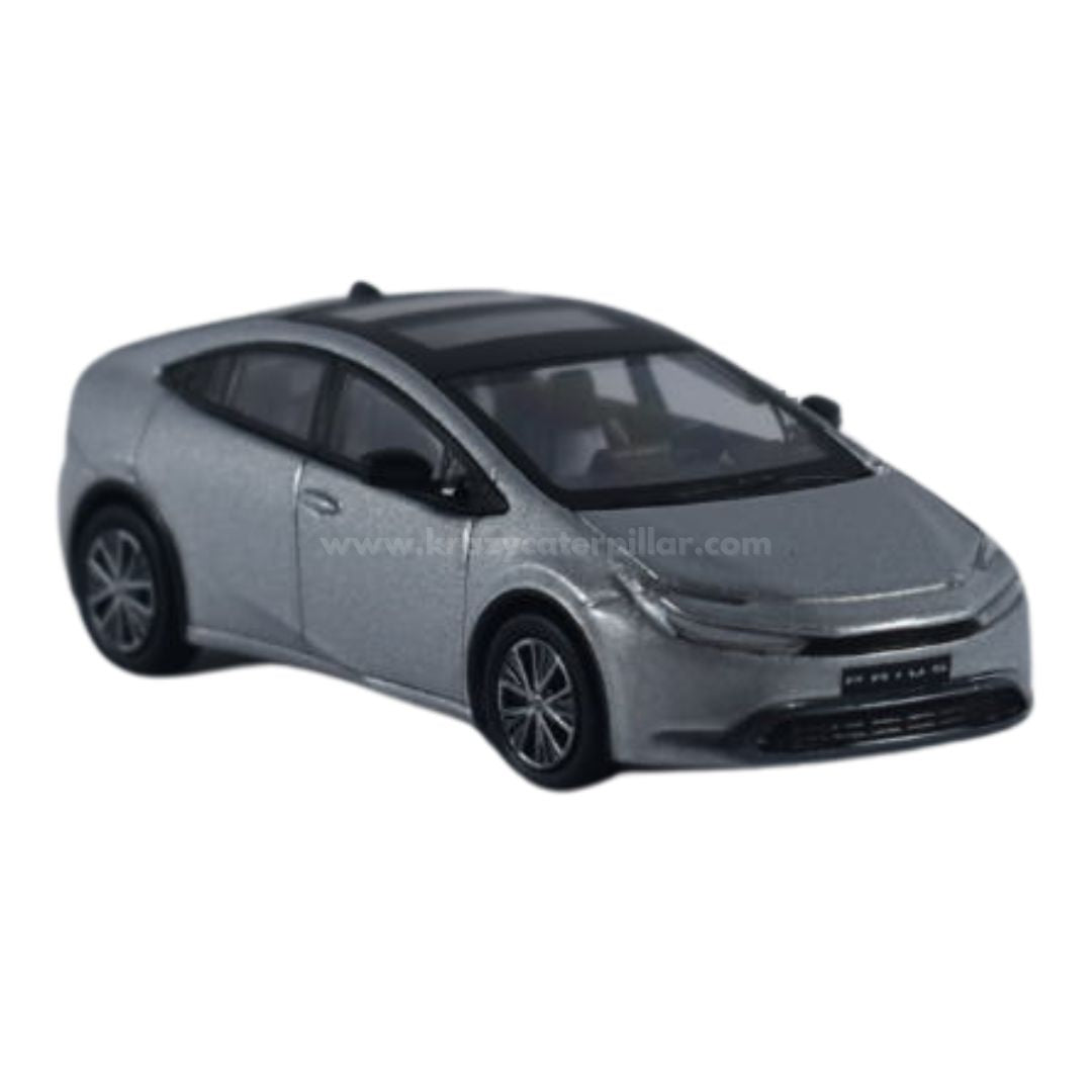 Para64 2023 Toyota Prius Cutting Edge Silver - 1:64 Dis Cast Scale Model