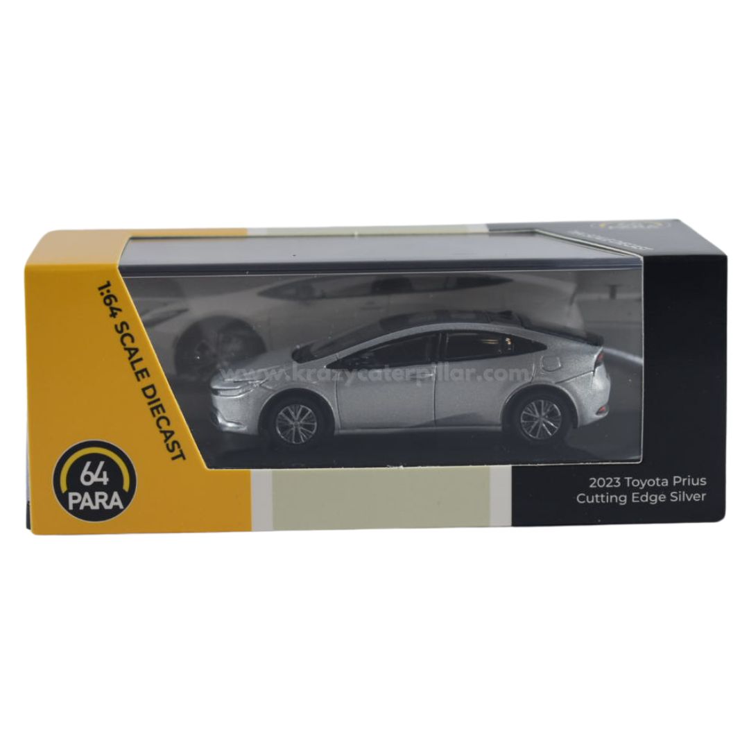 Para64 2023 Toyota Prius Cutting Edge Silver - 1:64 Dis Cast Scale Model