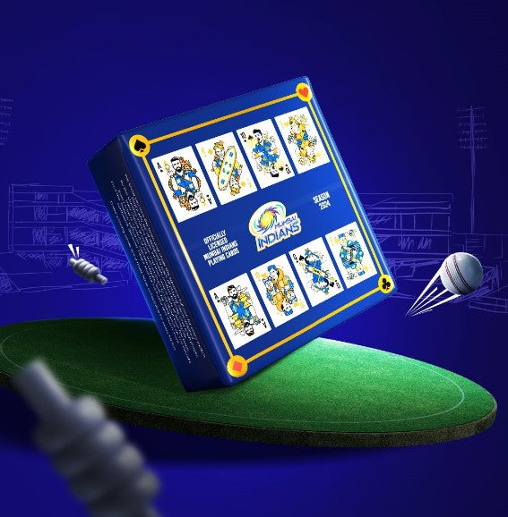 Mumbai Indians MI: Playing Cards Twin Pack - Bridge Size | Parksons Cartamundi