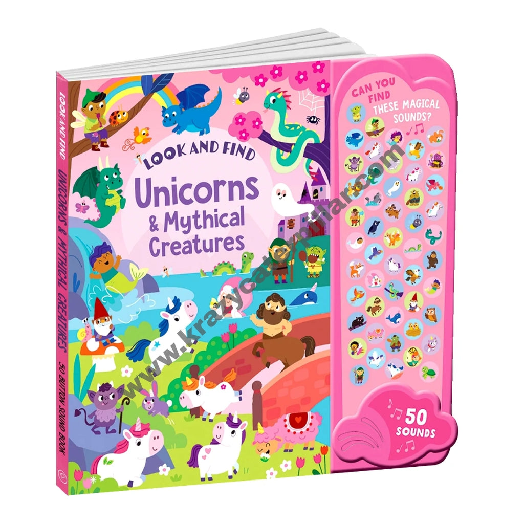Parragon: 50 Sounds Book Unicorns & Mythical Creatures - Board Book
