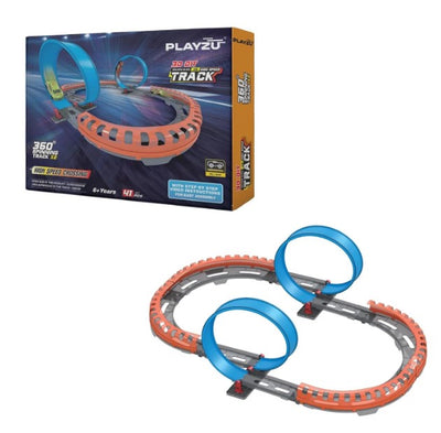 Playzu High Speed Crossing - Double Loop Track Set