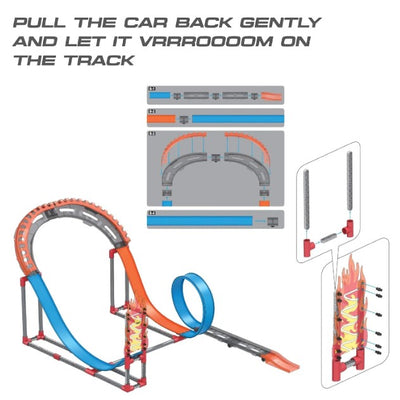 Playzu High Speed Pull Back - Rally Track Set