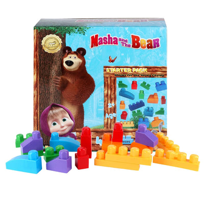Masha And The Bear: Building Blocks Starter Pack - 40 PCS | Plex